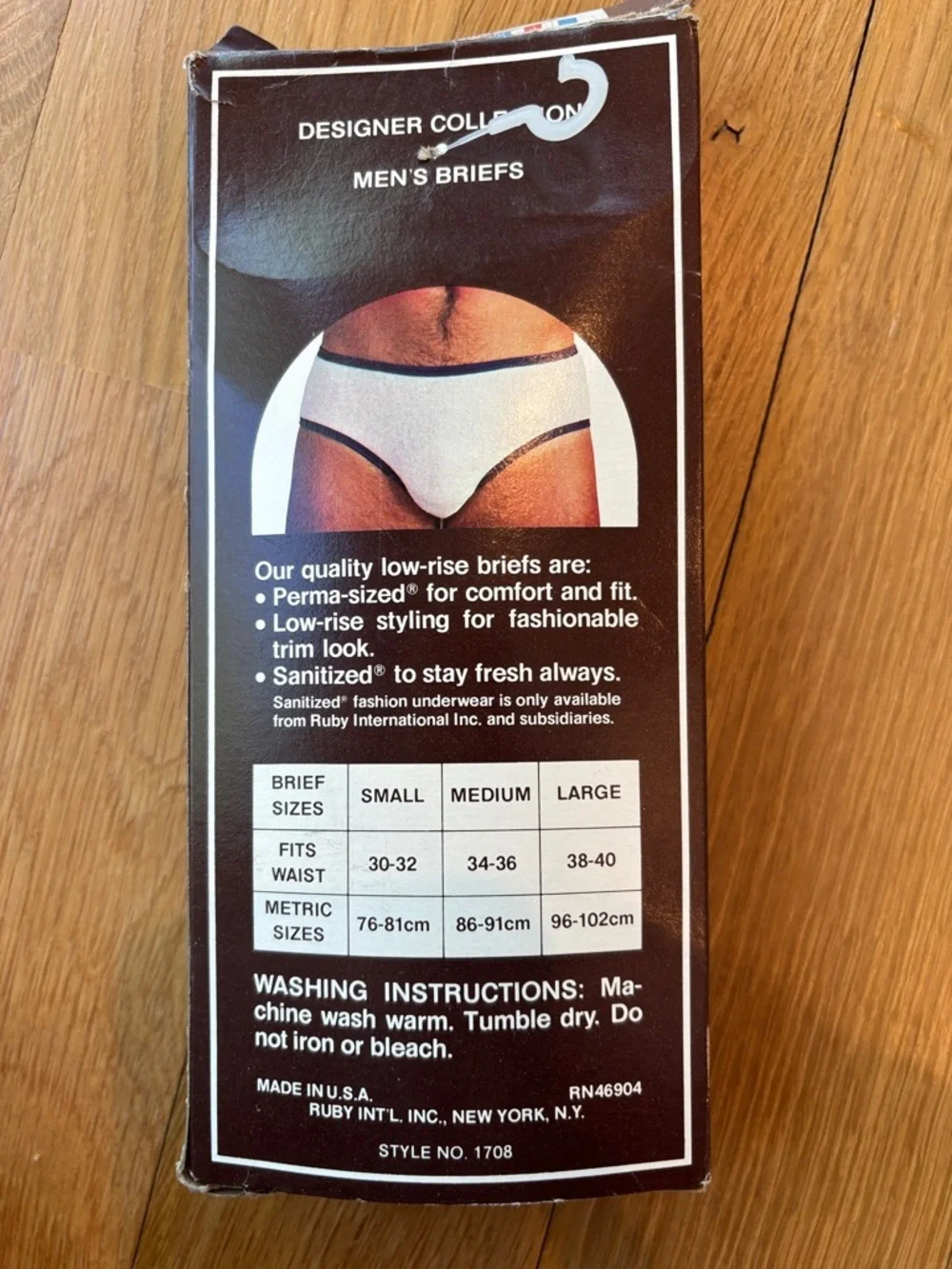 Vtg Javelin Men’s Terry Briefs Brown NIP Size Medium